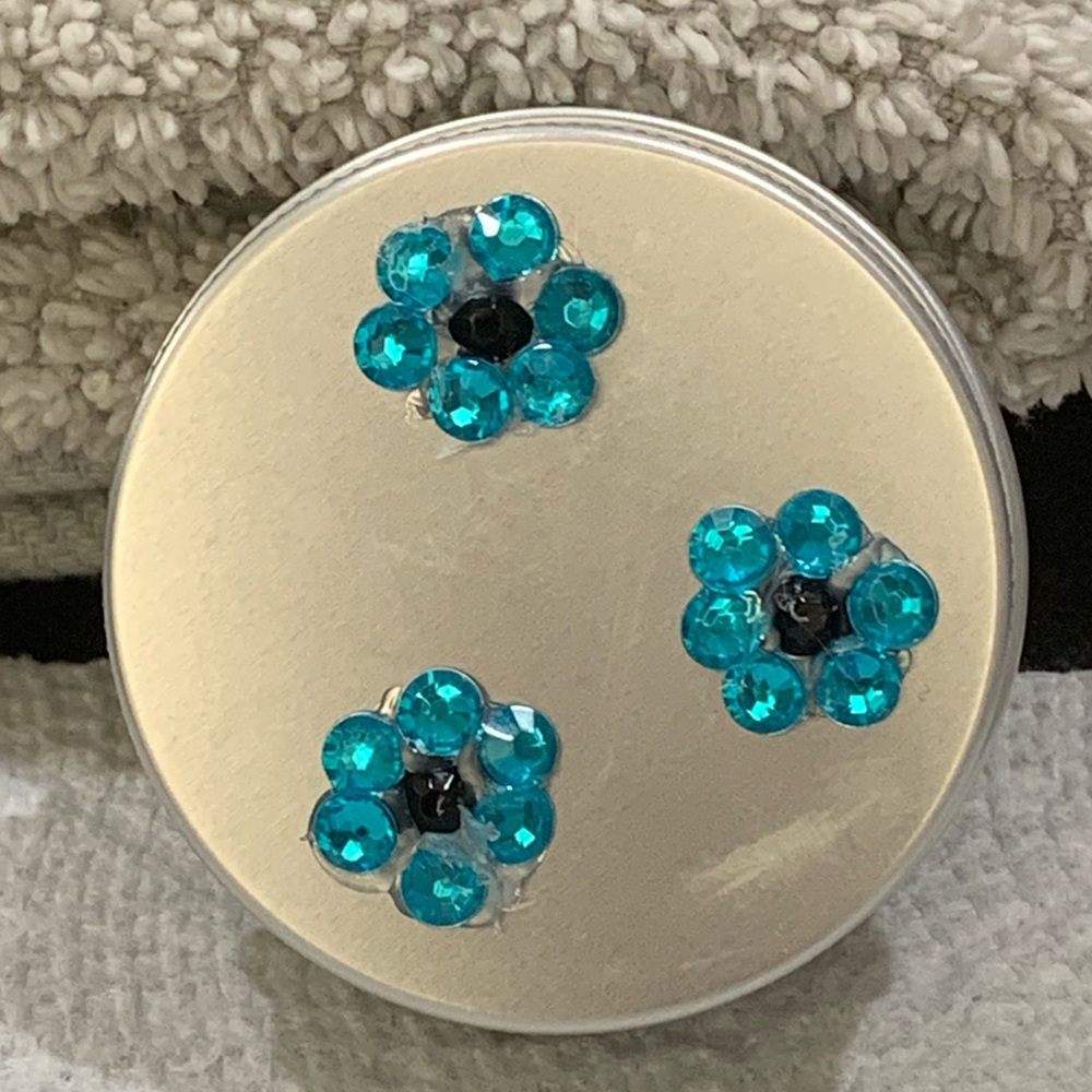 (2) Gem Embellished Round Tins - Picture 6 of 8